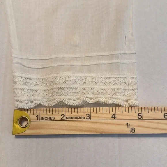 Vintage Neiman Marcus White Lace Detail Button Down Blouse Size XS/S - Picture 7 of 11